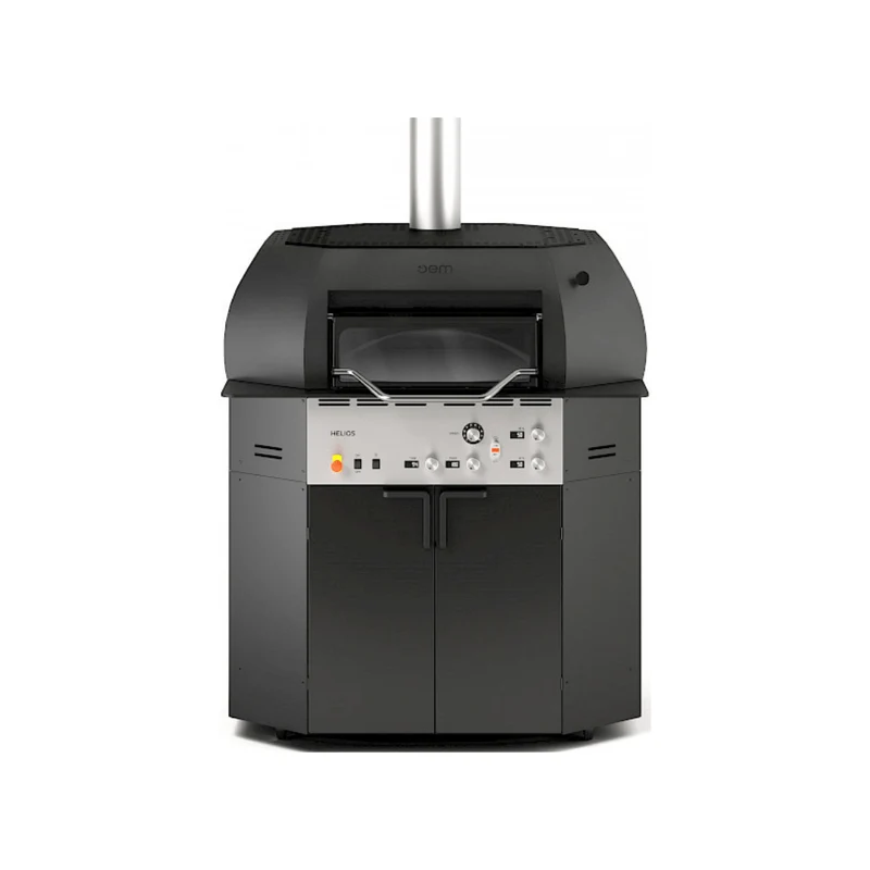 Four à pizza 1 niveau digitale HELIOS 104 - Base de cuisson rotative - 7 pizzas 30cm
