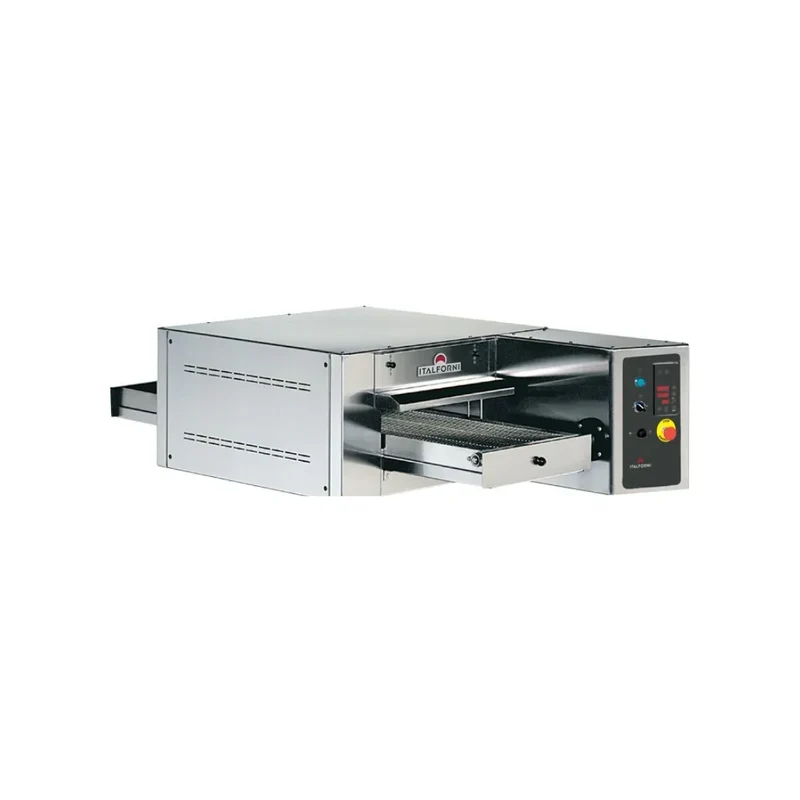 Four à tunnel convoyeur - 126 pizzas/h - Tapis : 63cm - 2110x1220x410mm