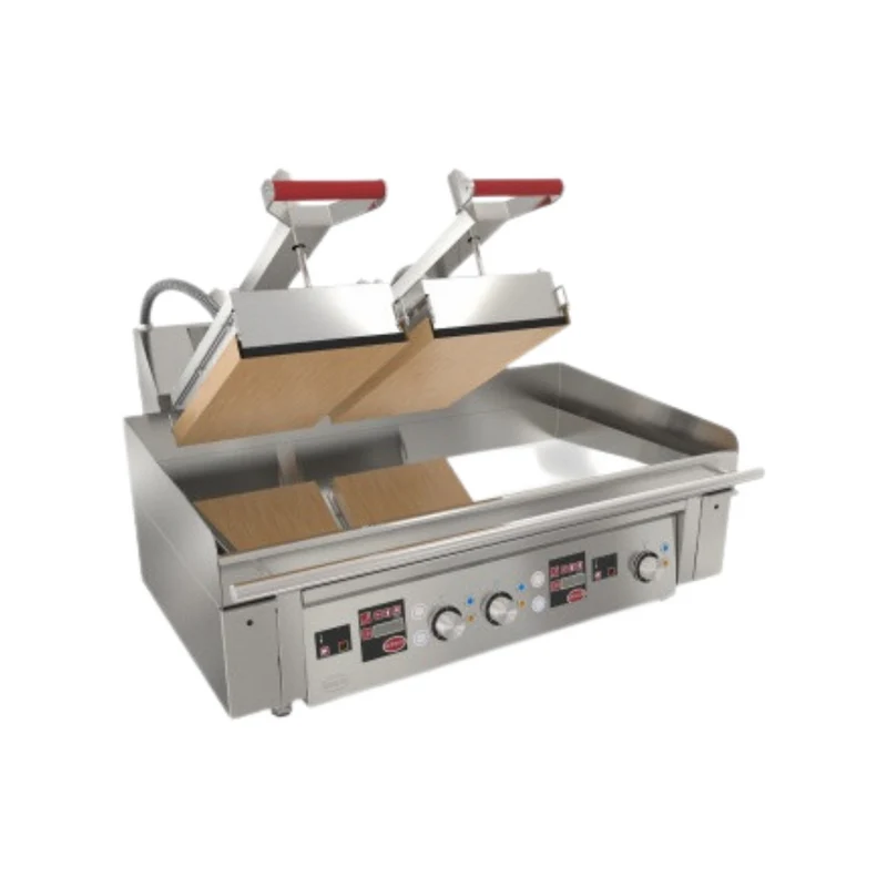 Plancha électrique à poser 3 zones + 1 presse CLAM