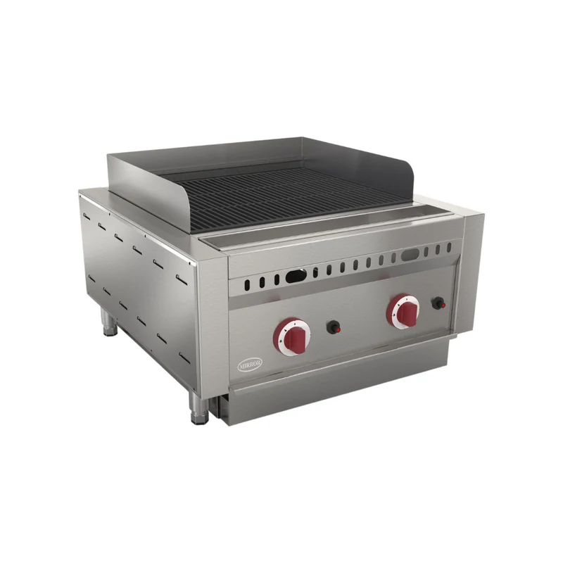 Grillade charcoal gaz à poser 2 zones