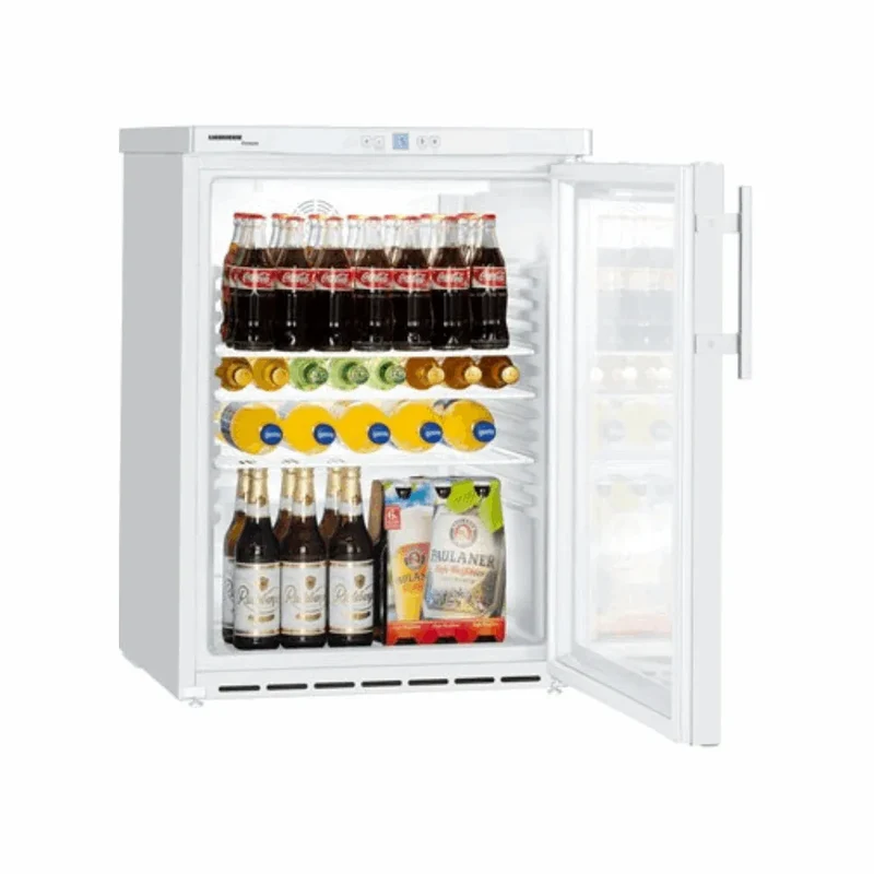 Armoire réfrigérée PREMIUM positive ventilée en epoxy blanc 1 porte vitrée - 148 litres