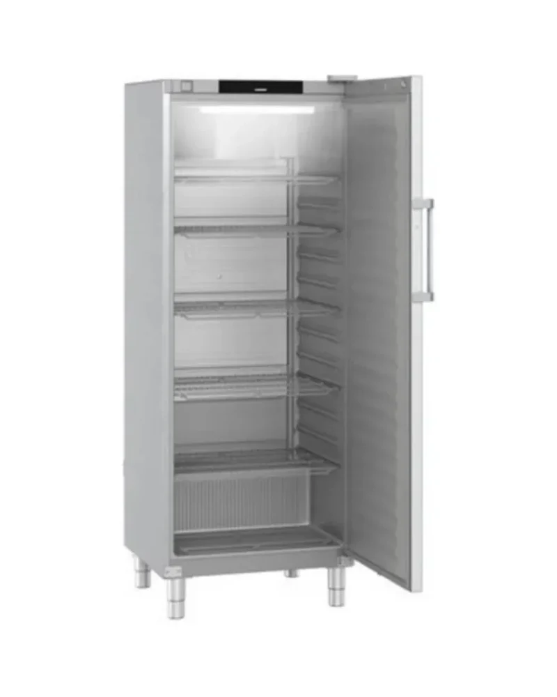 Armoire réfrigérée de restauration positive ventilée en inox 1 porte - GN 2/1 - 655 litres