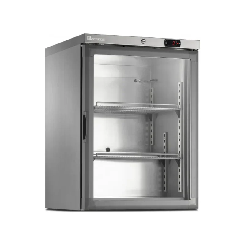 Armoire réfrigérée négative en inox -18/-22°C - 1 porte vitrée - 600x600x835mm