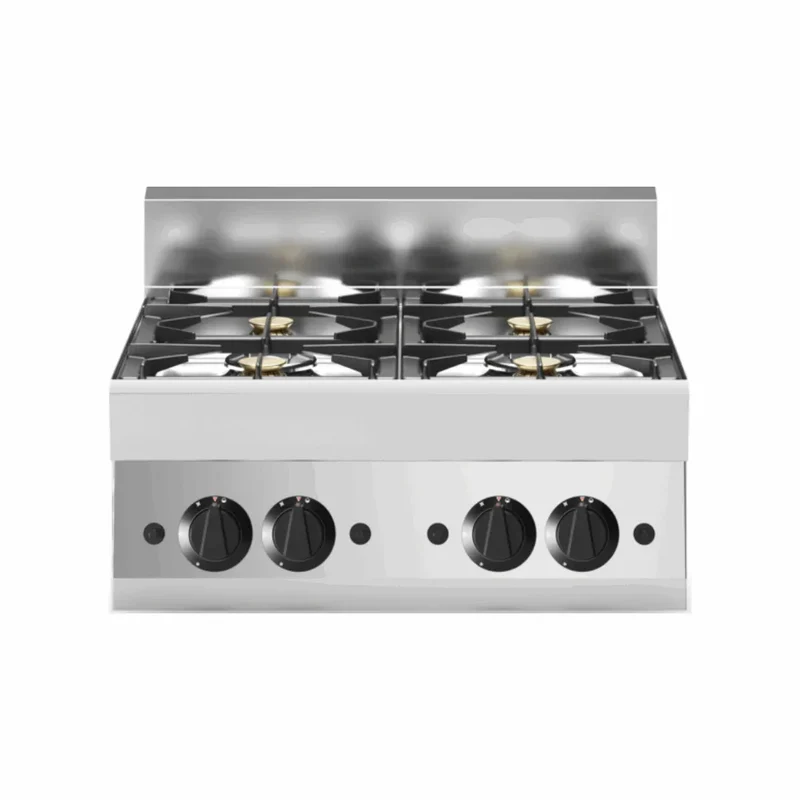 Cuisinière à gaz 4 feux à poser 700x650x300 17,2kW
