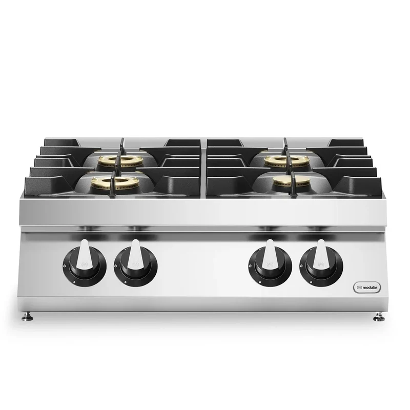 Fourneau 4 feux à poser – 21,5 kW Gaz – 800x730x280mm