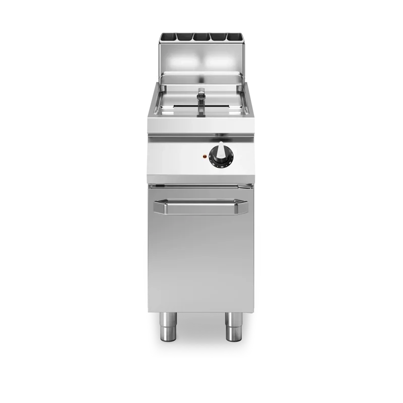 Friteuse à gaz cuve libre sur meuble fermé - Capacité : 13 litres - 12 kW Gaz - 400x730x870mm