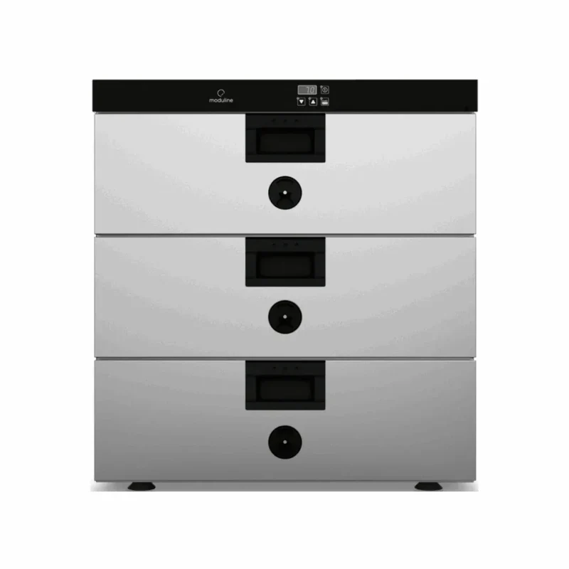 Armoire de maintien en température 3 tiroirs +30/+120°C - Capacité : 3 GN 1/1 150mm - 660x595x730mm