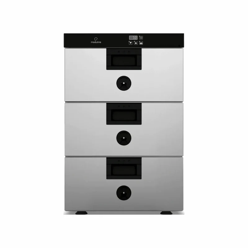 Armoire de maintien en température 3 tiroirs +30/+120°C - Capacité : 1 GN 1/1 150mm - 450x660x730mm