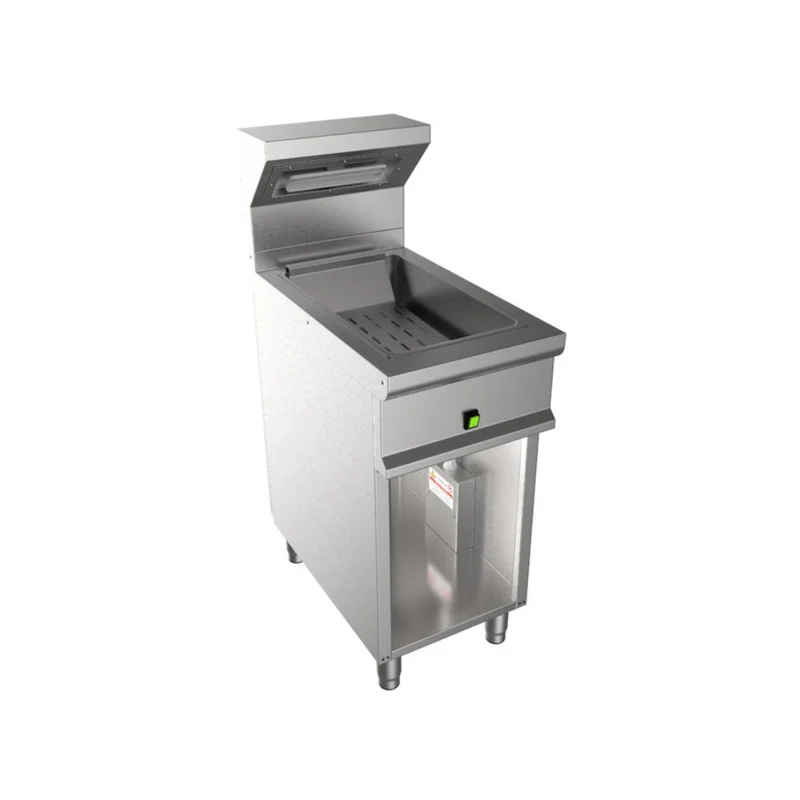 Chauffe frites sur meuble ouvert