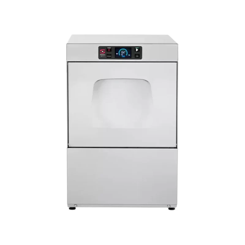 Lave-verre panier 400x400mm + pompe de vidange + adoucisseur - 470x540x710mm - Passage : 300mm - 3,05 kW