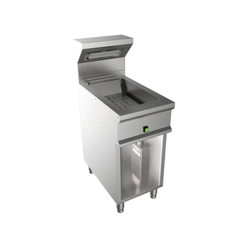 Chauffe frites sur meuble ouvert