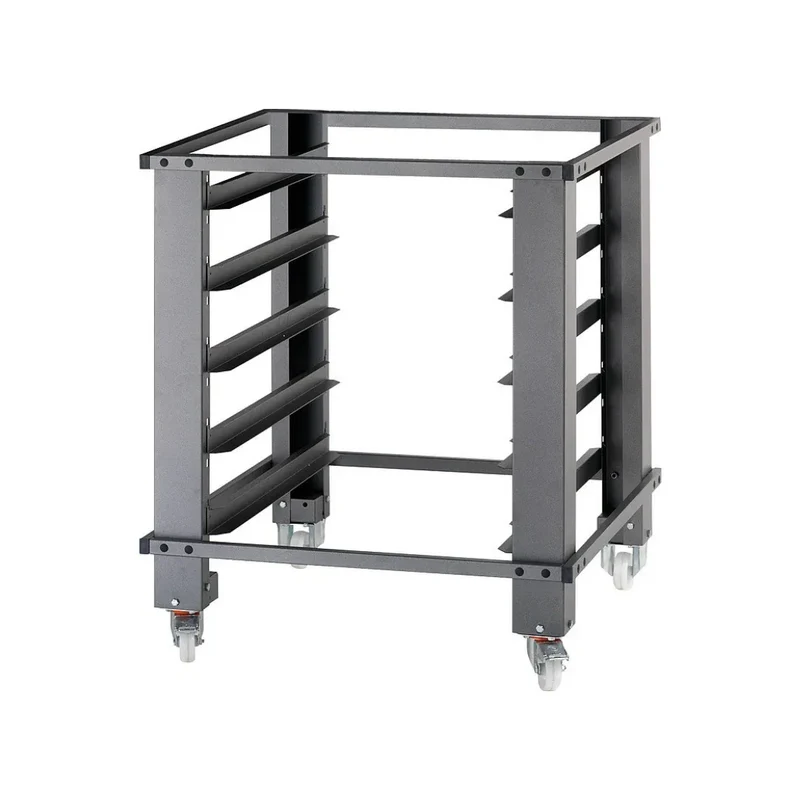 Support de four à pizza IDECK 105.105 sur roulettes + 6 glissière - Hauteur 1000mm