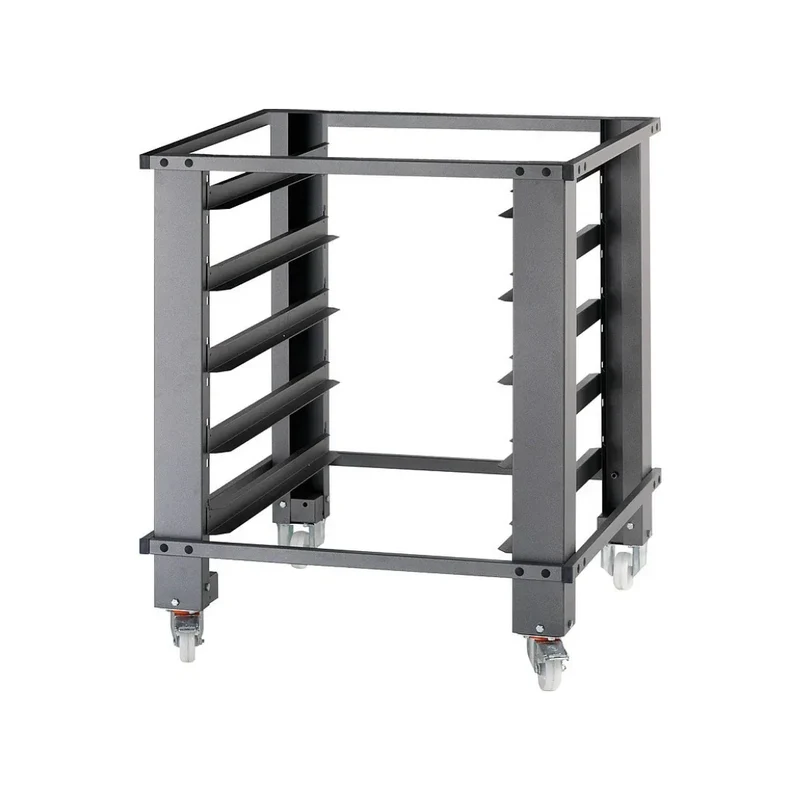 Support de four à pizza IDECK 105.65 sur roulettes + 6 glissière - Hauteur 1000mm