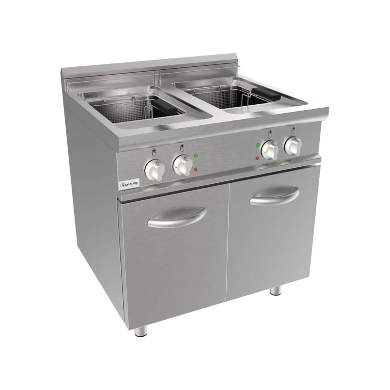 Friteuse électrique sur meuble 2x17L