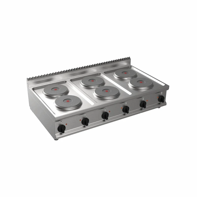 Cuisinière électrique 6 feux à poser