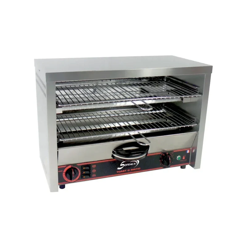 Toaster électrique GRAND CLUB 2 étages - tubes quartz infrarouges - 550x280x400mm
