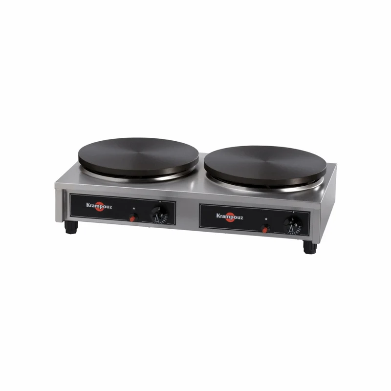 Crêpière gaz double gamme confort régulation thermostatique 400mmØ