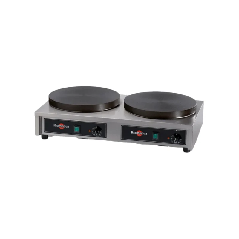 Crêpière électrique double gamme confort carrée 2x400mmØ