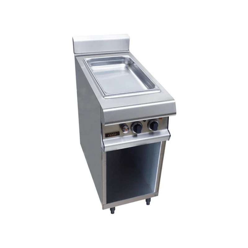 Bain marie électrique sur meuble ouvert