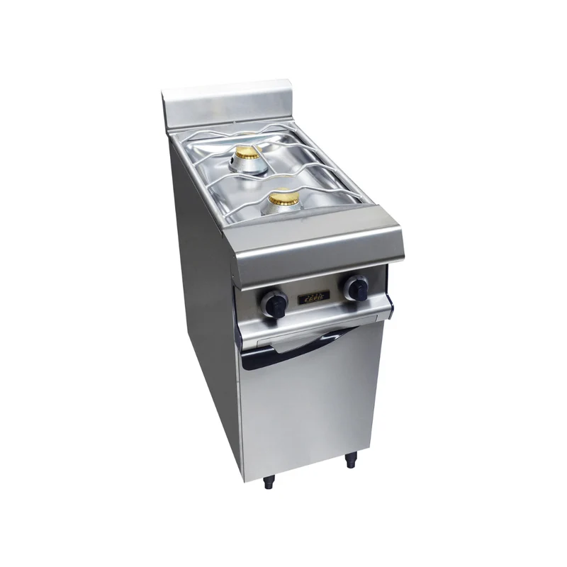 2 feux nus gaz sur meuble fermé