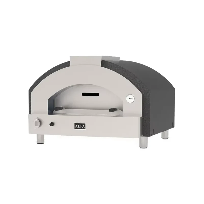 Four à pizza à Bois QUICK 4 PIZZE + support sur roulettes - 4 pizzas - Température : 500°C