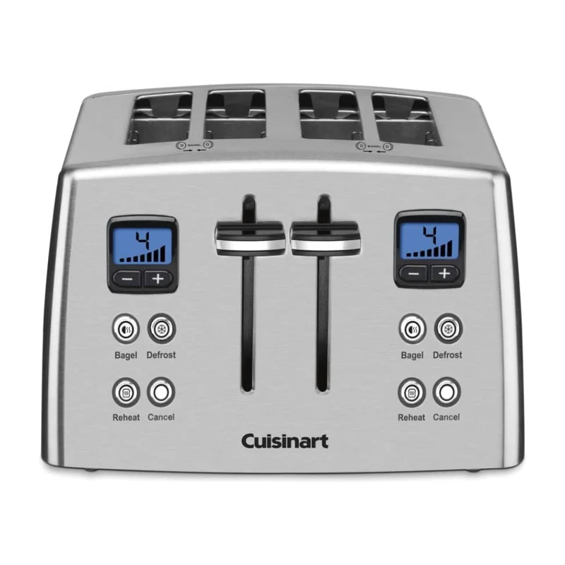 Cuisinart Tostador de Pan con Temporizador 4 Rebanadas, CPT-435P1